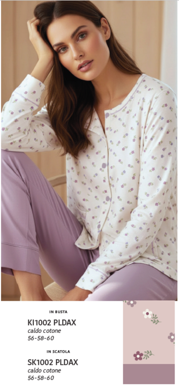 KAREKI1002PLDAX- ki 1002 pldax pigiama donna ap.calibrato interlock - Fratelli Parenti